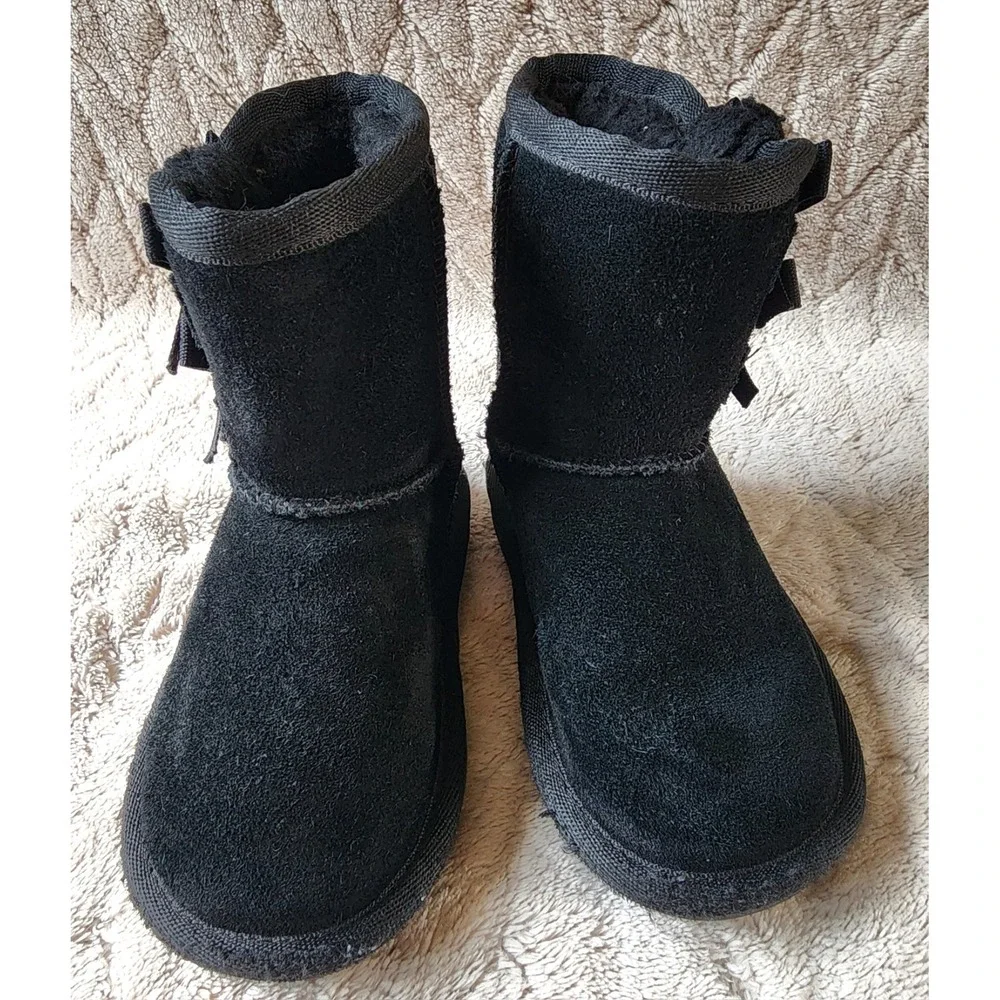 Koolaburra By UGG Black Victoria Mini Boots Little Girls 6